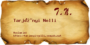 Tarjányi Nelli névjegykártya